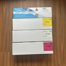 Set of 4 Genuine Dell 5130cdn Toner Cartridges Cyan/Magenta/Yellow/Black picture