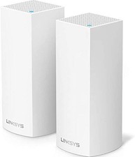 WHITE - LINKSYS VELOP MESH HOME WIFI SYSTEM 4,000 SQ FT COVERAGE WHW0302 picture