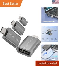 Compact USB C to USB Adapter Set - 4-Pack with 10Gbps Speed & Travel-Friendly picture