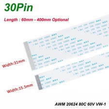 30Pin FFC Flexible Ribbon Cable Flat Wires Pitch 0.5/1mm PCB Board Transmission picture