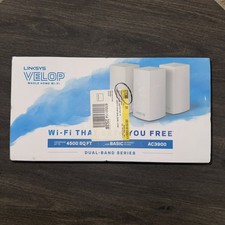 Linksys Velop Whole Home Mesh Wi-Fi Wireless AC-3900 Dual-Band System (3 Units) picture