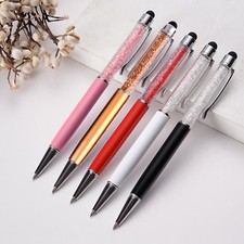 2-in-1 Crystal Diamond Stylus Pen Ink Ballpoint Pen for Office Home Girls Women picture