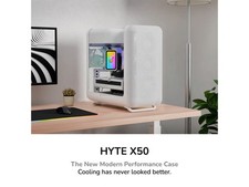 HYTE X50 Modern Performance ATX Mid-Tower PC Gaming Case - Snow White picture