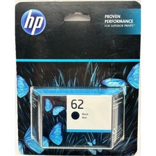 HP 62 Black Ink Cartridge Original C2P04AN New Sealed (Exp May 2024) picture