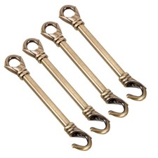 4Pcs Reusable Coffee Metal Ceiling Hooks for Hanging Chandelier Lamps DIY Use picture