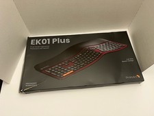 ProtoArc EK01 Plus Ergonomic Split Bluetooth Keyboard USB Wireless Wine Red picture