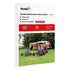 100 Sheets Koala Double Sided Glossy Photo Paper 11x17 32lb Inkjet Printer 120g picture
