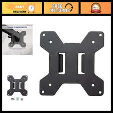 VESA Compatible Black Steel Monitor Mounting Plate Kit for TVs & Displays picture