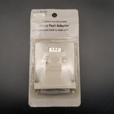NOS Vintage Tandy DB25 Female to DB 9 Male Shielded/Grounded Serial Port Adapter picture