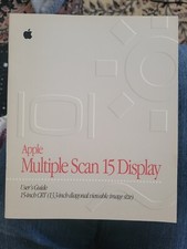 1995 Apple Multiple Scan 15 Display User's Guide Owners Manual picture