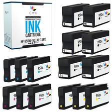 15 PK Replacement HP 950XL 951XL Ink Cartridges 6 Black + 3 CMY Cartridge Combo picture