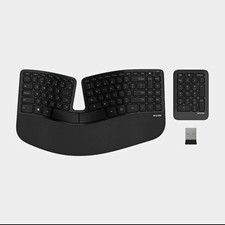 Microsoft Sculpt Ergonomic Wireless Keyboard w/ Detachable Keypad Black QWERTY picture