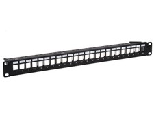Monoprice 24-Port 1U Blank Keystone Shielded Network Patch Panel T568A/B picture