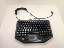 Havis KB-104 Wired USB 86-Key Backlit Rugged Touchpad Keyboard Police Fire EMS picture