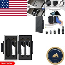 Ergonomic M.2 SSD Storage Case - Holds 4 Cards, Water Resistant & Protective picture