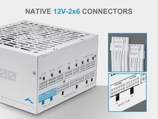 P1200 1200W ATX 3.1 Full Modular Power Supply, Cybenetics Platinum Rated, SAMA picture