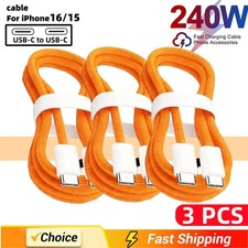 3PCS USB C Cable To USB C 240W Fast Charging Charger Cable Supports Fast picture