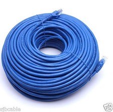 150FT CAT6 Cable Ethernet Lan Network CAT 6 RJ45 Patch Cord Internet Blue NEW picture