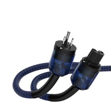 HiFi Audiophile Power Cord with US Rhodium Plated Connector Plug+ IEC 320 C15... picture