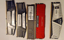 Lot of 5 DDR4 Mixed Desktop RAM 28GB Total G.Skill Patriot Ballistix XPG Tested picture