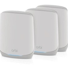 Netgear Orbi RBK763S AX5400 Tri Band WiFi 6 Mesh Router 2 Satellites 7500 SqFt picture