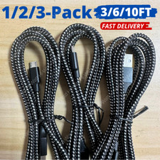 3Ft 6Ft 10Ft Fast Micro USB Cable Duty Sync For Samsung Android LG Charger Cord picture
