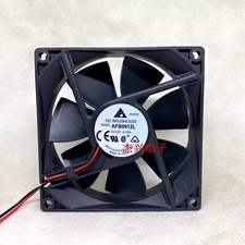 Delta AFB0912L 9025 DC12V 0.15A 9CM 2-Wire Dual Ball Mute Cooling Fan picture