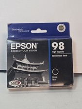 Epson 98 Black Ink Cartridge T098120 High Capacity Genuine Exp 01/2015 Sealed  picture