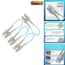 GwliUni 4 PCS OM3 Loopback Plug Tester Multimode SC-UPC Fiber Adapter 50/125 picture
