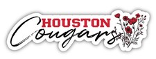 University of Houston Script Floral Sticker/Magnet - School Decor picture