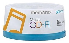 Memorex CD-R 40x Music Digital Audio 80min 700mb Logo Top Lot picture