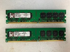 ~ (2x 1GB) Kingston KVR KVR667D2N5/1G PC2-5300 DDR2-667 Desktop DIMM Memory RAM picture