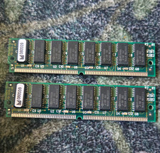 Hyundai 8MB (2x4MB) 72-Pin SIMM EDO RAM Memory Module Set HY514400AJ-70F-70 picture