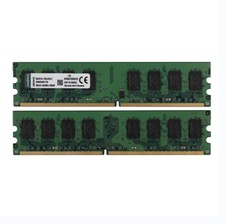 Kingston 2pcs 2GB PC2 5300U 2RX8 DDR2 667MHz  Memory RAM DIMM Desktop 240pin picture