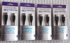 Infinitive Computer USB-A to USB-B Cable USB 2.0 6 ft Lot Up To 480 Mbps Speed picture
