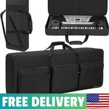 Elegant 61-Key Keyboard Bag with Adjustable Straps & 6 External Storage Pockets picture