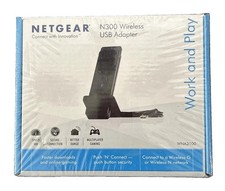 NETGEAR N300 Wireless USB Adapter WNA3100 Up To 300Mbps Brand New And Sealed picture