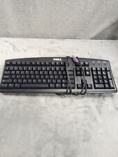 Dell PS2 Wired Computer Keyboard Model #SK-8110 BLACK TESTED AND WORKING picture
