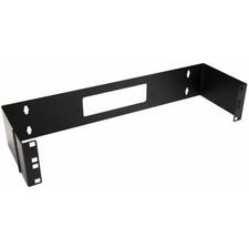 StarTech.com 2U Hinged Wall Mount Patch Panel Bracket - 6 inch Deep 2U, Black  picture