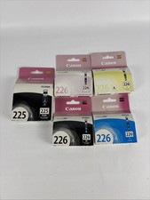 Canon Ink Cartridges Bundle Of 5 New Sealed 4 Of 226 1 Of 225 picture