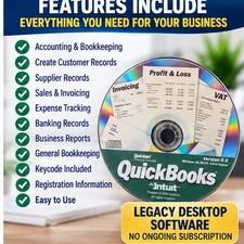 QuickBooks Accounting Software Windows 10 and 11,Book Keeping Easy use picture