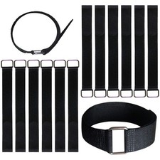 12 Pack of 12-Inch Durable Hook and Loop Cable Straps - Versatile & Convenient picture
