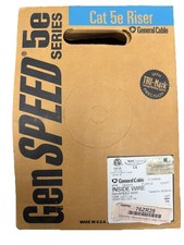 General Cable GenSPEED 5E Cat 5e Riser Ethernet Cable 1000 ft Purple Round Cable picture