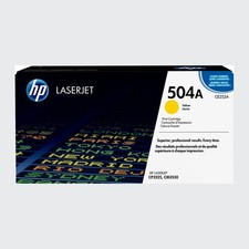 New Open Box HP 504A Yellow Original LaserJet Toner Cartridge, CE252A picture