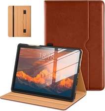 DTTO for Samsung Galaxy Tab A11 Plus A9+ Plus 11 inch Case, Brown | Premium Faux picture