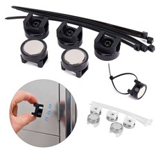 5Pcs Magnetic Cable Zip Tie Mount Base Wire Clips Management Base Holder w/ Tips picture