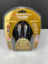 Monster Cable HDMI 4K HDR Ultra HD Gold High Speed Premium 21 Gbps 1080p 6ft picture