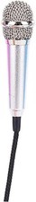Mini Portable Vocal Instrument Microphone Mobile Phone Laptop 3.5mm Silver picture
