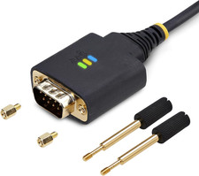Startech 6Ft (2M) USB to Serial Adapter Cable, COM Retention, FTDI, USB-A to DB9 picture