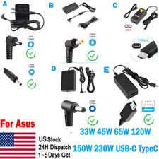 33W-230W Laptop Adapter Charger For Asus ROG Strix Zenbook Vivobook Flip14 15 17 picture